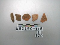 藏品(紅色夾砂陶片)的圖片